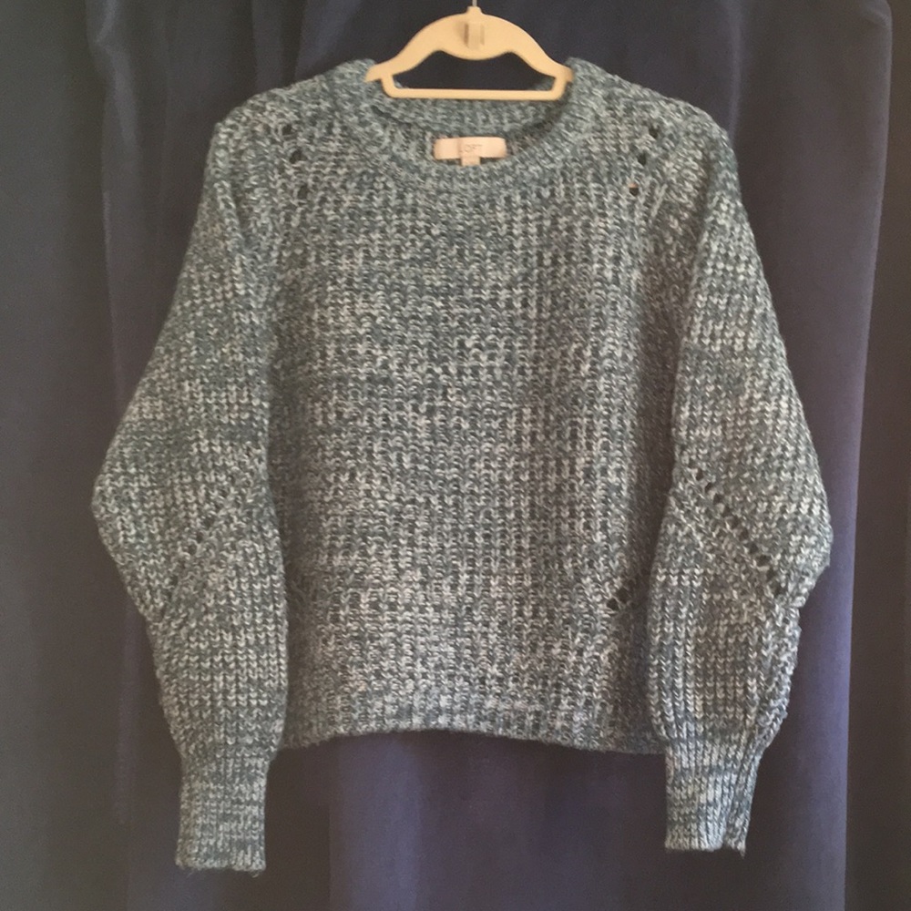 LOFT | Heather Blue Sweater
